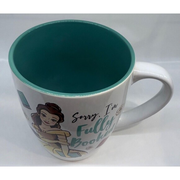 Disney Beauty & the Beast - Belle “Sorry I’m Fully Booked” Coffee Mug - New - Picture 5 of 5